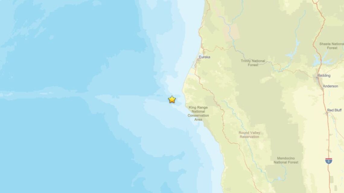 2.6 magnitude earthquake shakes near Petrolia, CA on Aug. 25