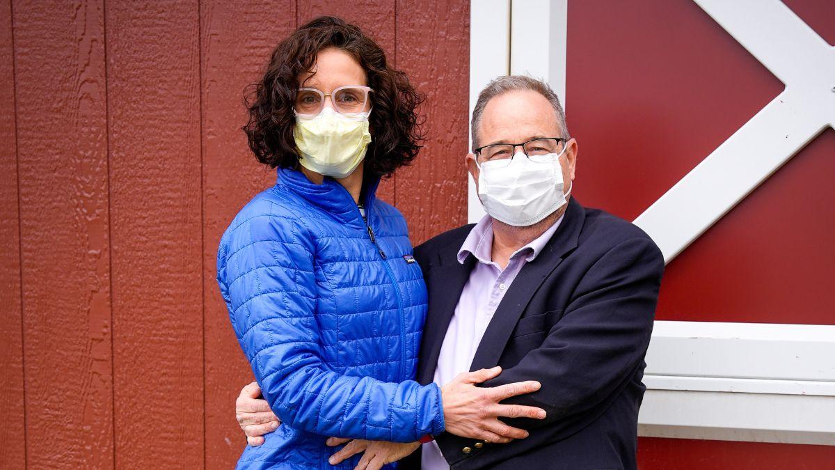Elena Hershey and Shawn Moyer in March 2025