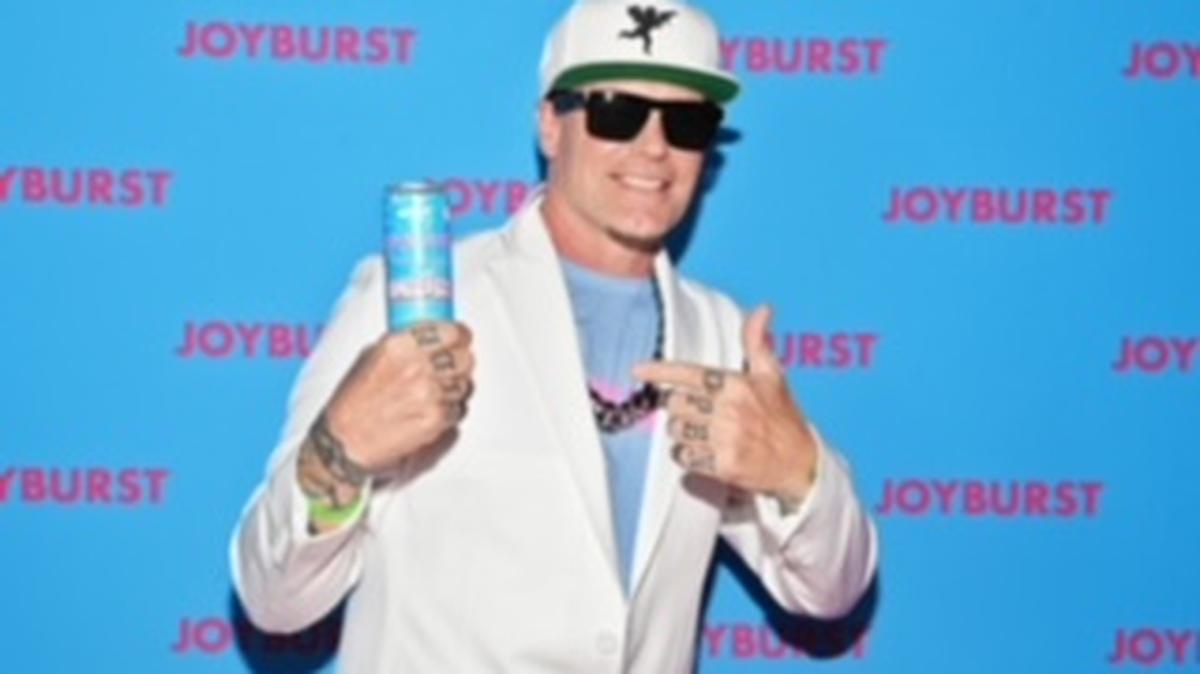 90’s Rap Icon Vanilla Ice Poses On The Red Carpet With His New Joyburst Energy Drink Flavor in Toronto, Canada