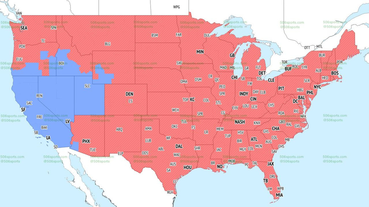 Will Rams-Raiders be on in my area? Week 7 broadcast map, TV channel ...