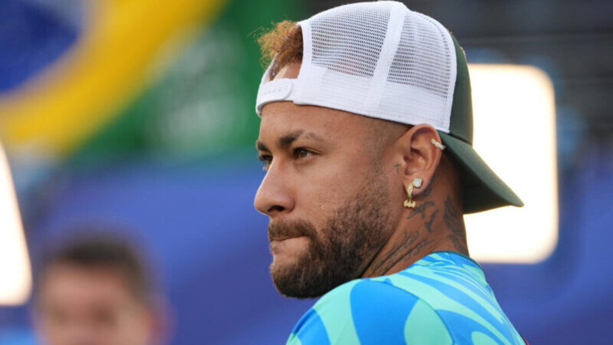 El jugador de Brasil Neymar Jren el estadio MetLife en Nueva Jersey (Estados Unidos). EFE/Ángel Colmenares