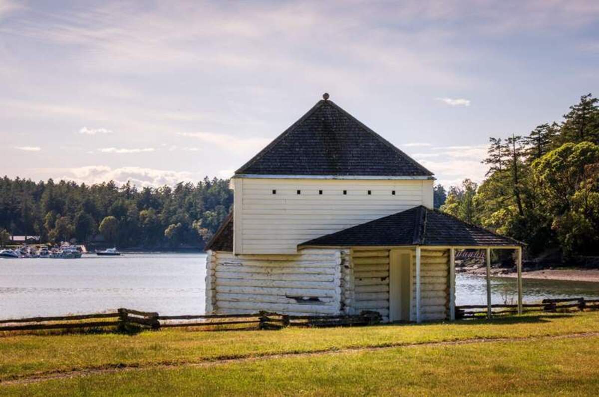  Historic English Camp is a peaceful highlight along the scenic byway. Photo credit: June Russell-Chamberlin 