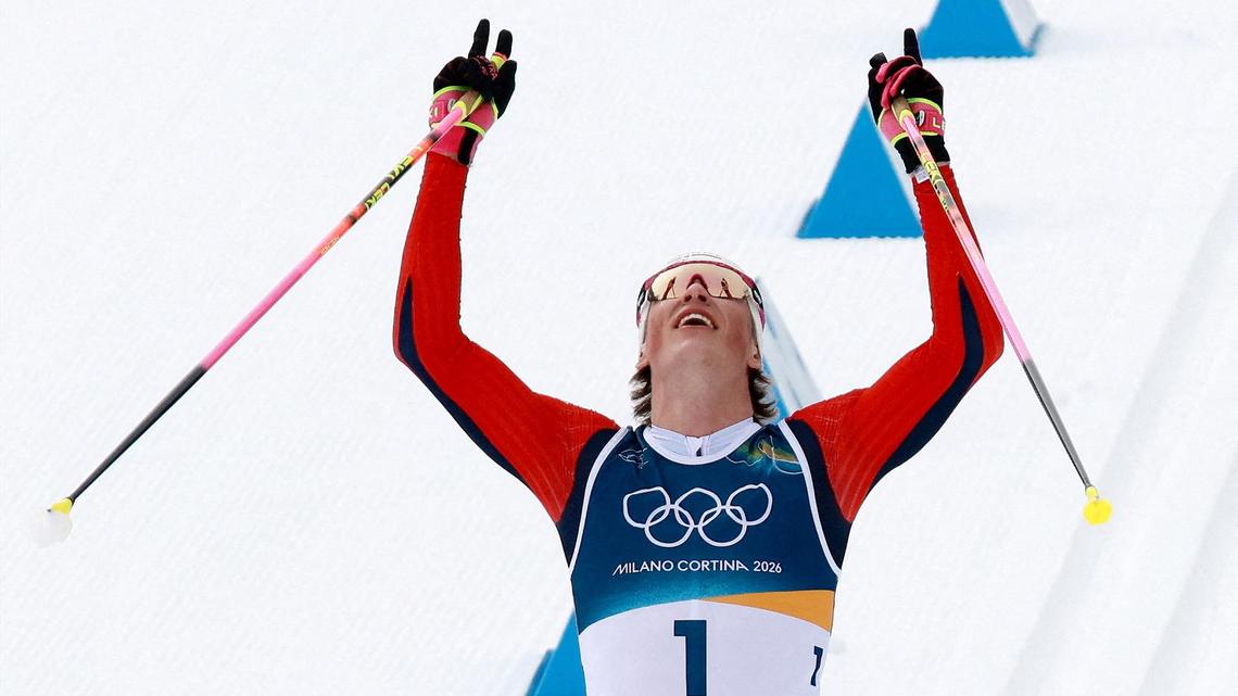 Norway's Johannes Klaebo wins 6th gold at Olympics, breaks Eric Heiden mark