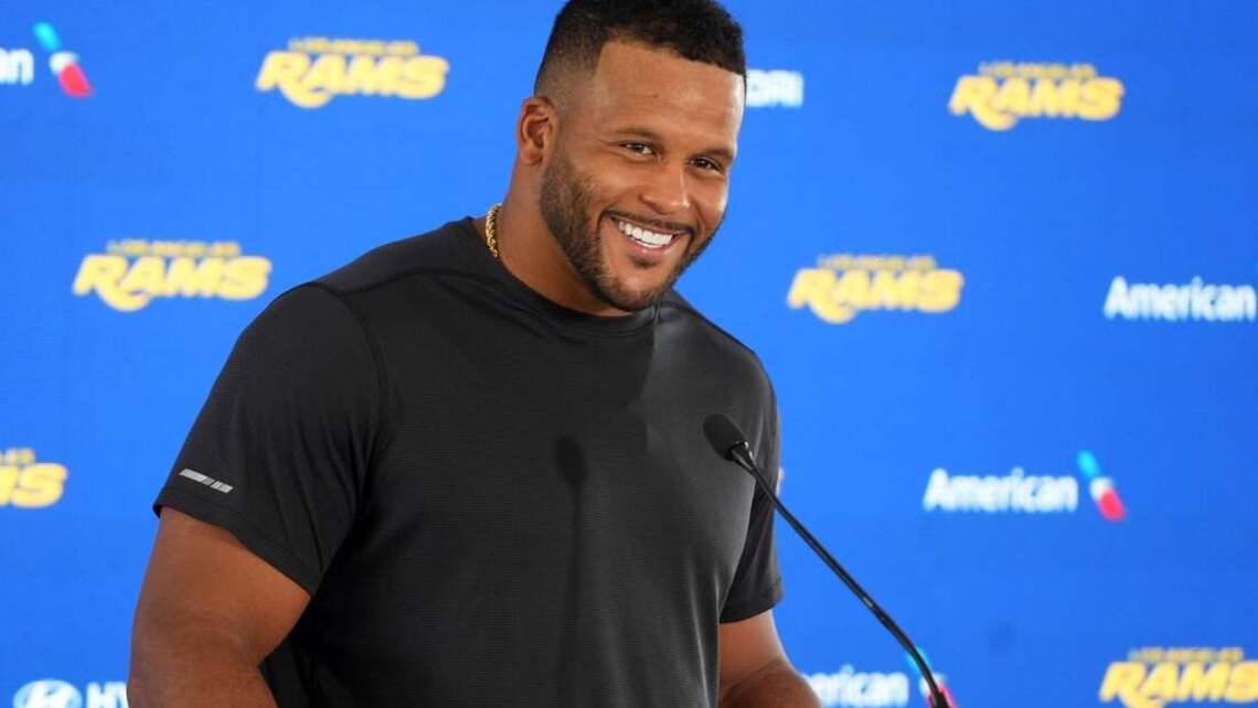 Rams DT Aaron Donald coy about status for Week 1 