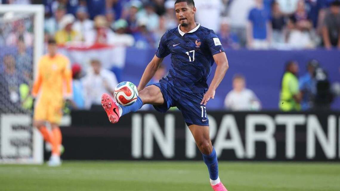 France D William Saliba departs with injury, replaced by Maxence Lacroix 