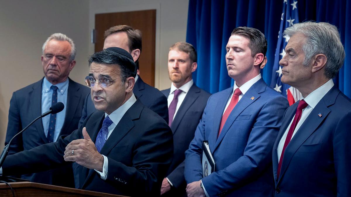U.S. Attorney for the District of Minnesota Daniel Rosen speaks during a news conference at the U.S. Attorney's Office on Thursday, May 21, 2026, in Minneapolis. (Jerry Holt/The Minnesota Star Tribune/TNS)