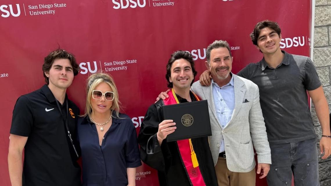 RHOBH's Adrienne Maloof and Ex Dr. Paul Nassif Reunite for Son's Graduation 