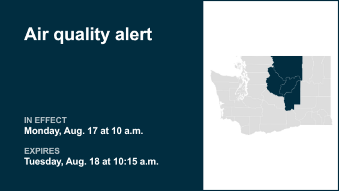 Air quality alert affecting Central Washington Tuesday 