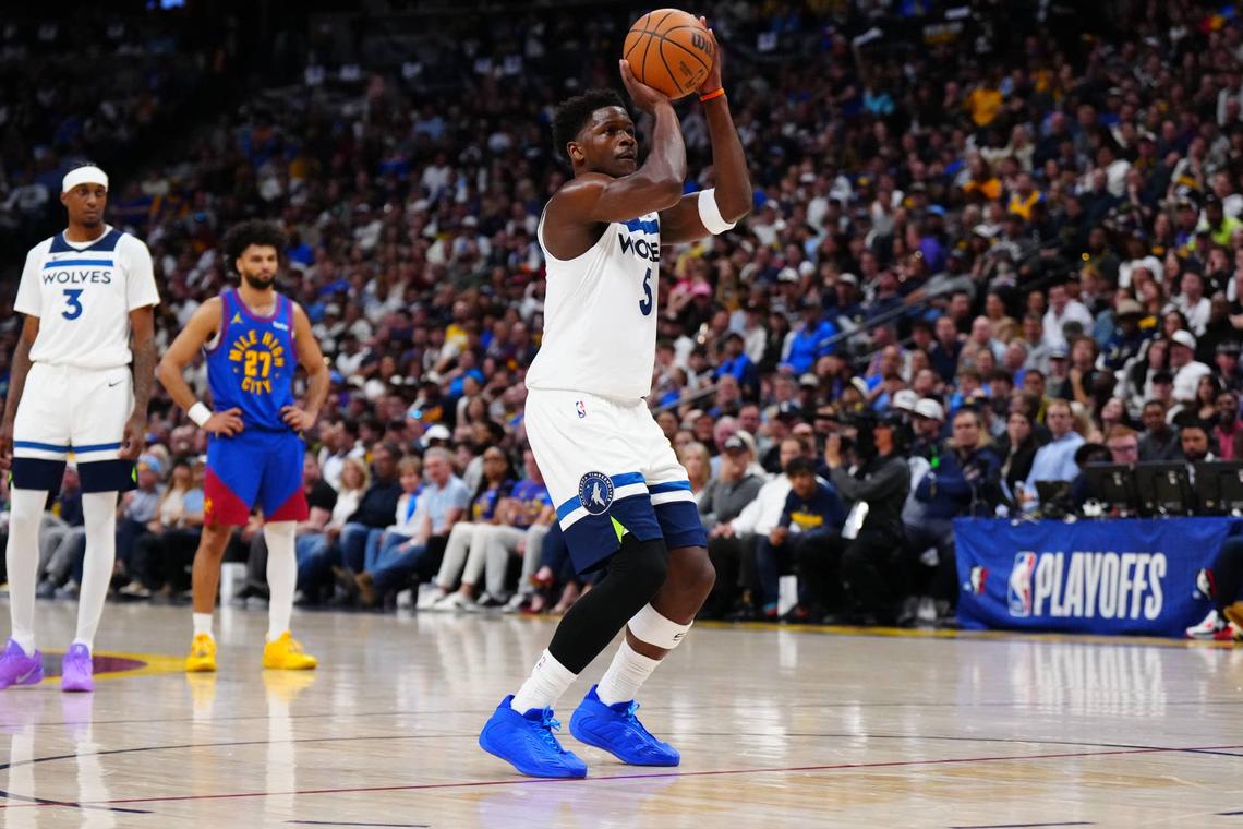  Minnesota Timberwolves guard Anthony Edwards. Ron Chenoy-Imagn Images