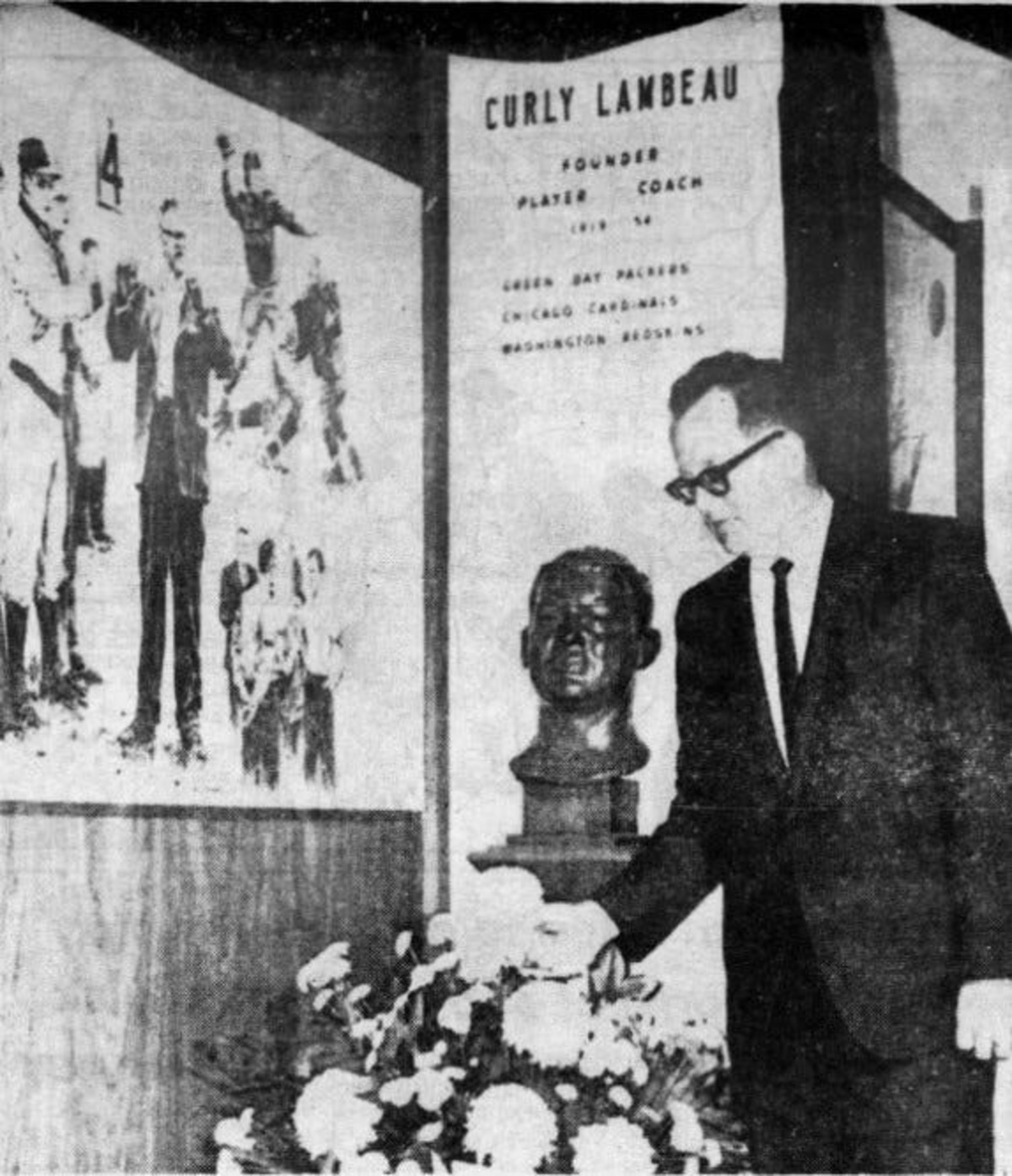 In 1965, when Green Bay Packers founder Earl "Curly" Lambeau died, Thomas H. Powers of Canton, Ohio (pictured), placed a flower basket in Lambeau's niche at the NFL Hall of Fame. Powers was the son of inaugural 1919-21 Packer "Sam or Sammy" Richard Powers Sr. and Grace Marie Dixon Powers Martin, who owned Earl's Hideaway biker bar in Sebastian, Florida, from 1965 until she died in 1973. Sam and Grace married Sept. 5, 1918, in Menominee, Michigan, but lived their early lives in Marinette, Wisconsin. In 1922, they had Thomas, their second child and first son.
