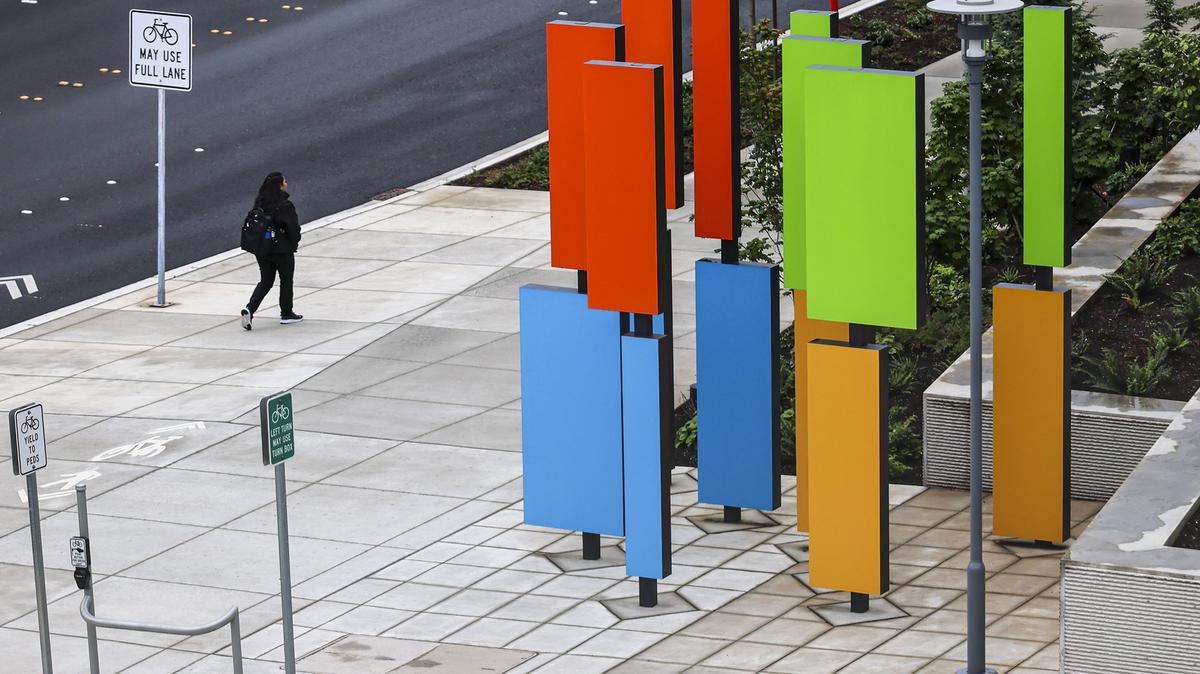The Microsoft campus in Redmond, Wash., on Thursday, June 26, 2025. (Kevin Clark/The Seattle Times/TNS)