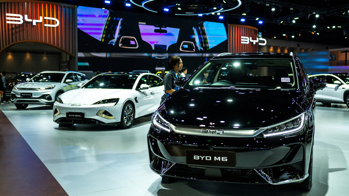 BYD's sales rise for third month, buoyed by exports 