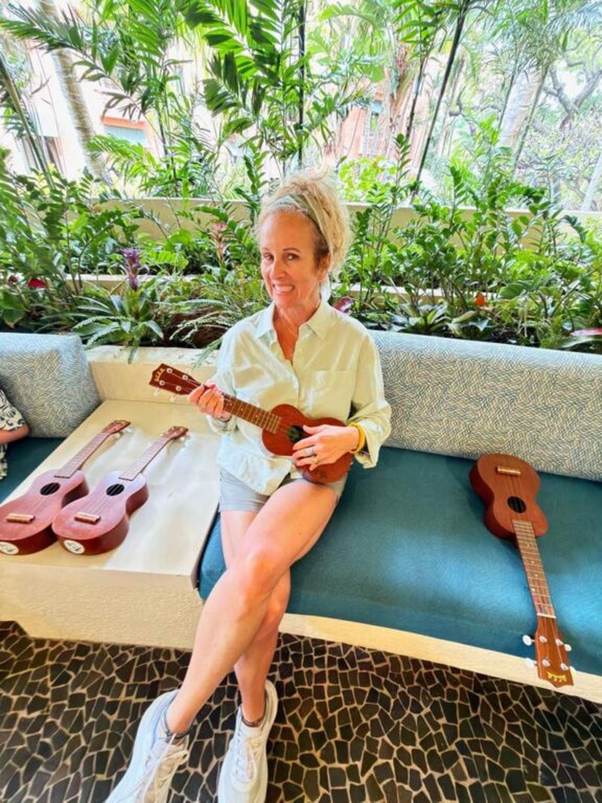  Ukulele lessons are included in the resort fee at Sheraton Waikiki. Photo credit: Kim Orlando 