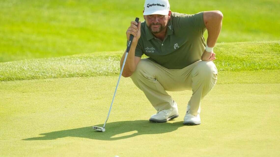 PGA club pro Michael Block takes 1-stroke lead after 36 holes in Allentown  