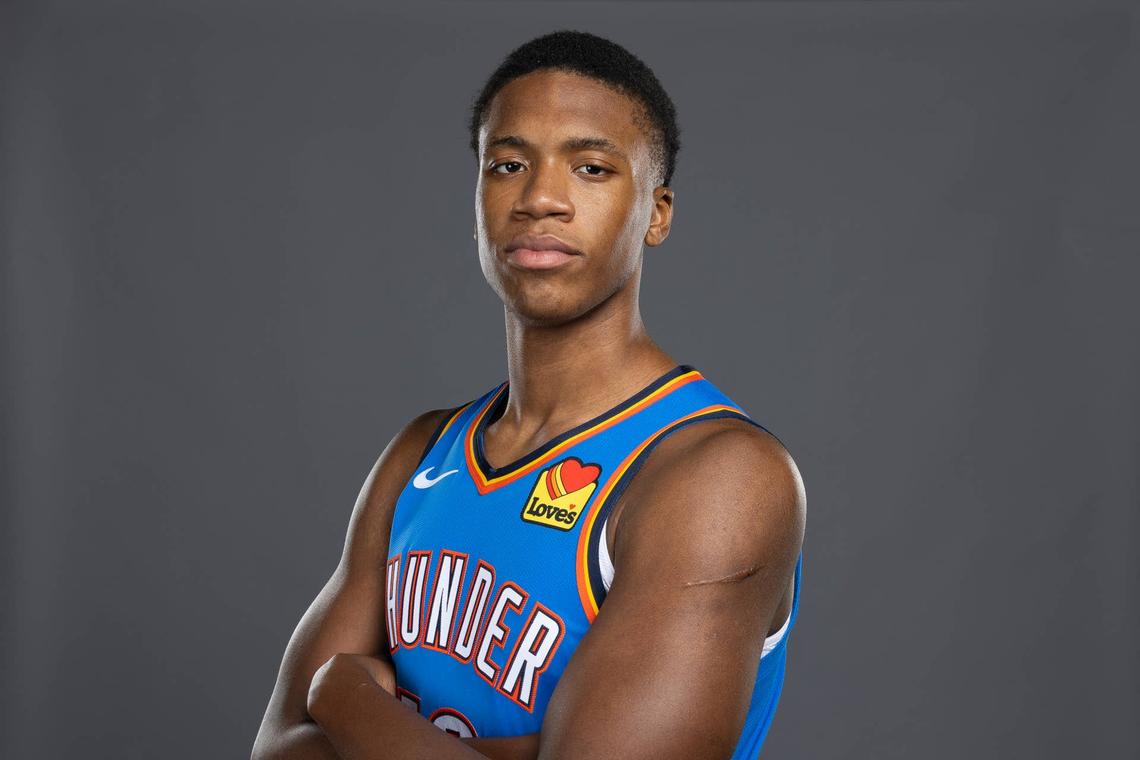  Oklahoma City Thunder center Thomas Sorber (12) Alonzo Adams-Imagn Images