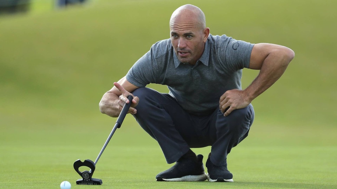 Kelly Slater Scores Surprise Scotland Surf Before Dunhill Golf Showdown (Video) 