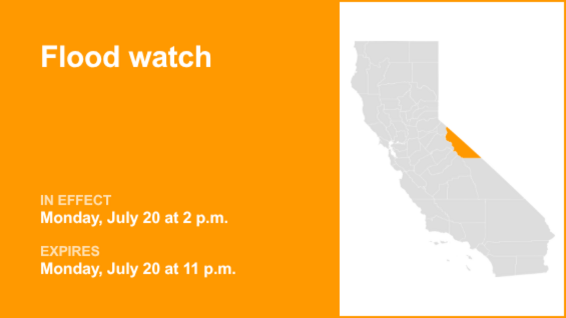 UPDATE: Flood watch affecting Mono County Tuesday due to excessive rain 