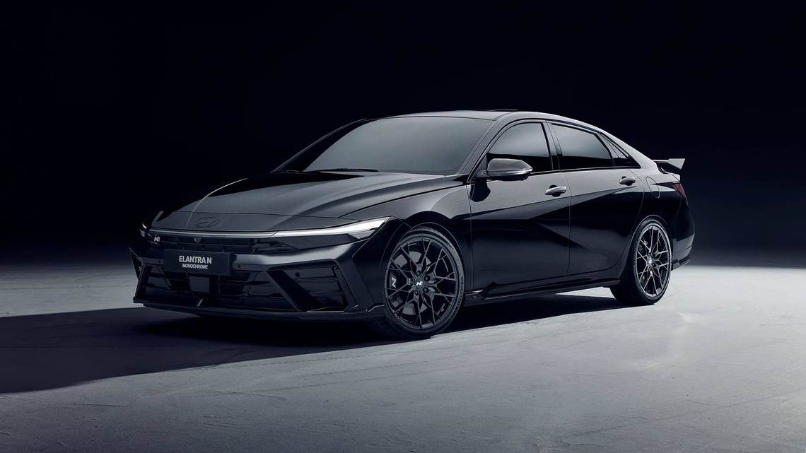 Hyundai Elantra N Monochrome Adds Stealth Without Sacrificing Speed
