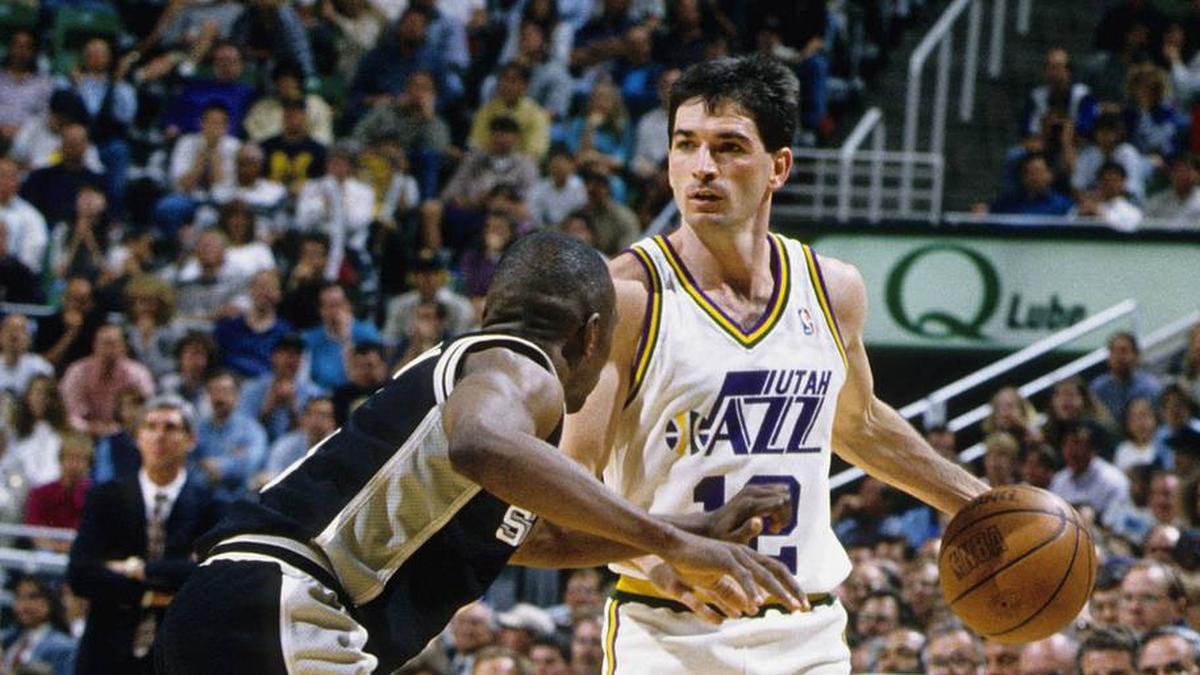  John Stockton is the NBA's all-time assists and steals king, but finished his career without a title. | RVR Photos-Imagn Images 