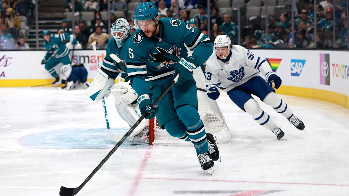 Sharks take care of business against Leafs, move into playoff spot, for now 