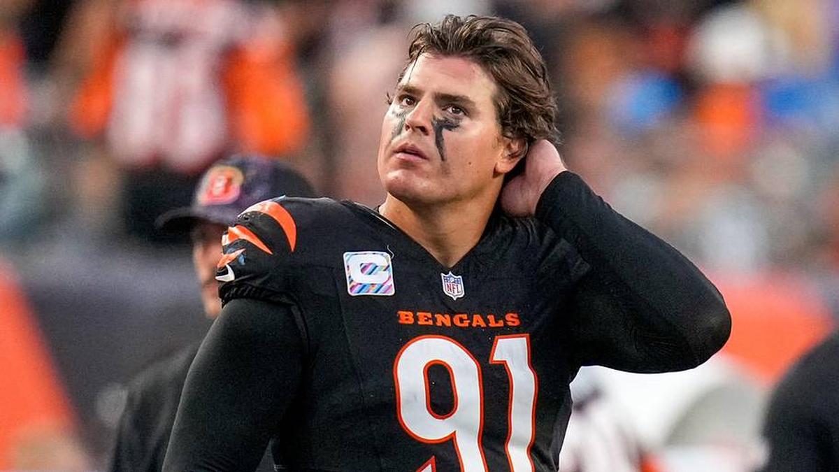  Former Bengals defensive end Trey Hendrickson signed with the Ravens in free agency. | Sam Greene/The Enquirer / USA TODAY NETWORK via Imagn Images 