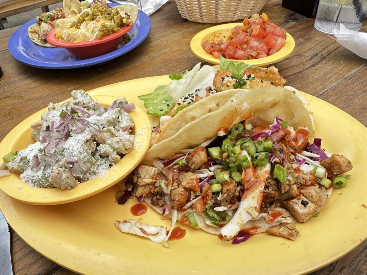  Mix and match your tacos and don’t skip the margaritas. Photo credit: Cathy Bennett Kopf 