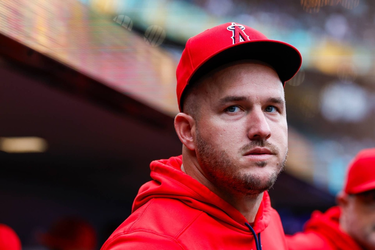 Los Angeles Angels outfielder Mike Trout (27) Joe Nicholson-Imagn Images