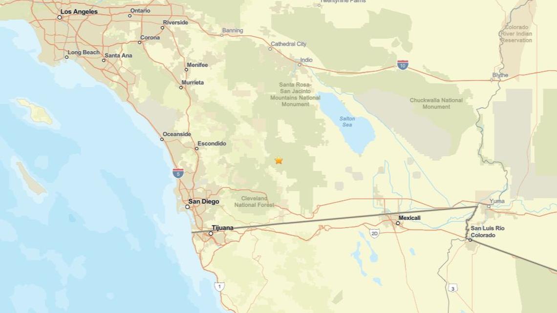 Update: Seismic activity on March 3 - 2.2 magnitude earthquake near Julian, CA detected 