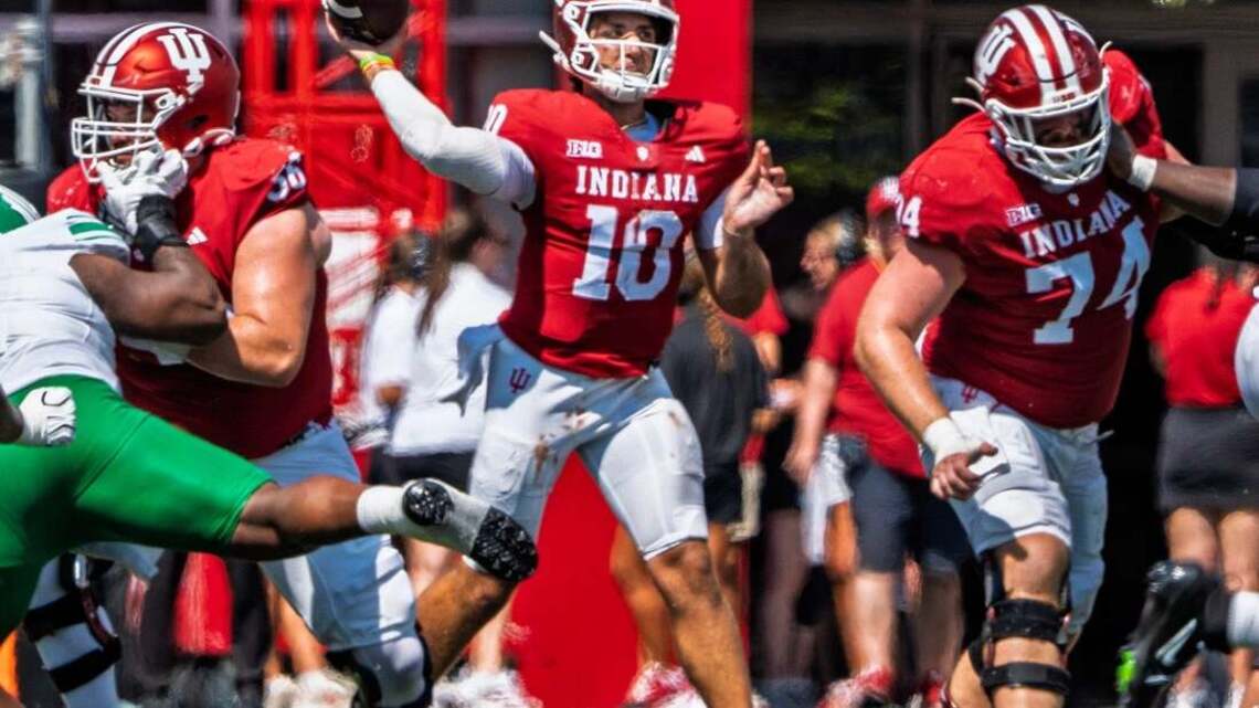 Josh Hoover throws 4 TDs in debut, No. 6 Indiana defeats North Texas 
