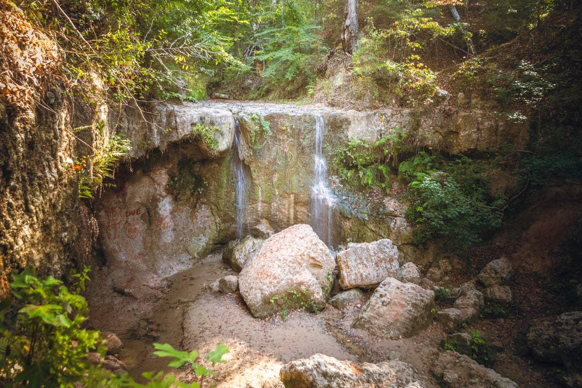  Copperhead snakes can be spotted near waterfalls in Mississippi.