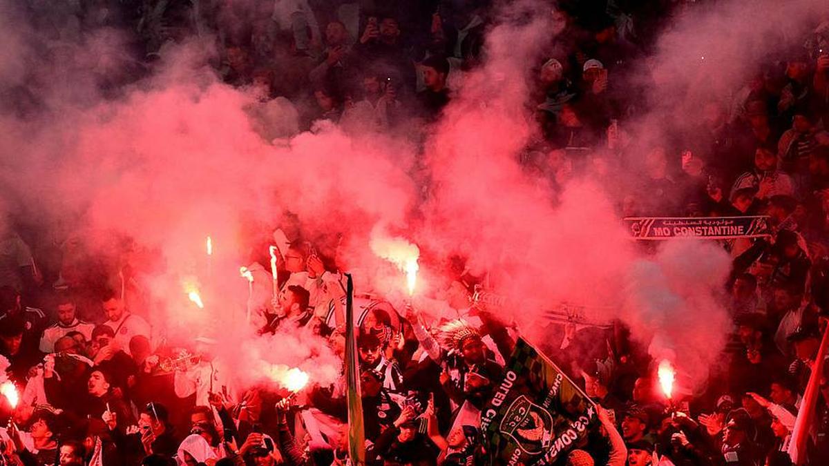 Algerian fans love some color. | MARCO BERTORELLO/AFP/Getty Images 