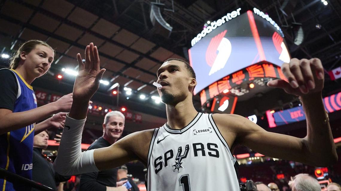 NBA roundup: Spurs storm past Blazers in Victor Wembanyama's return 