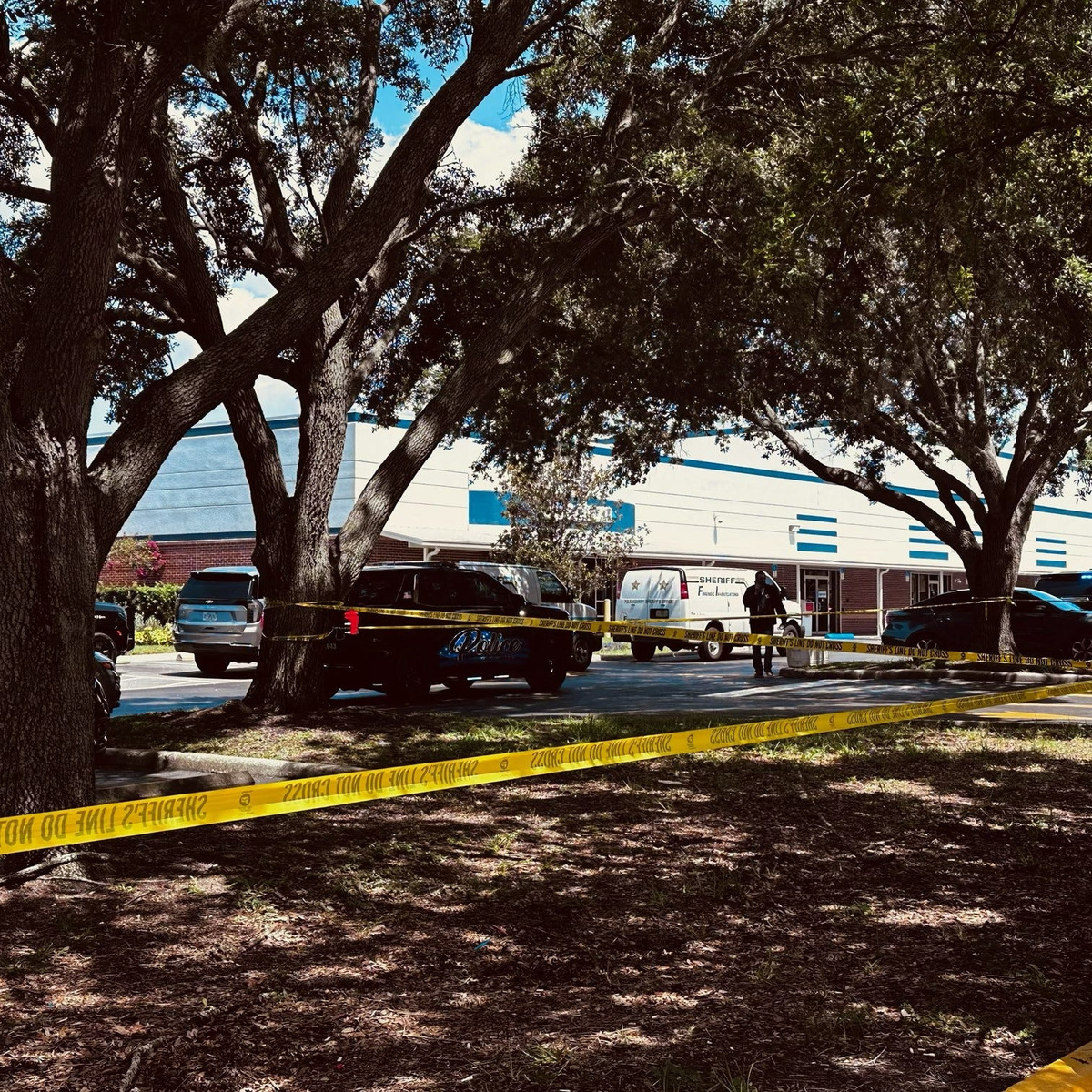 This was the scene late in the morning on July 10, 2026, when officials were investigating a case where a law enforcement officer shot an individual off US 92 in Auburndale.