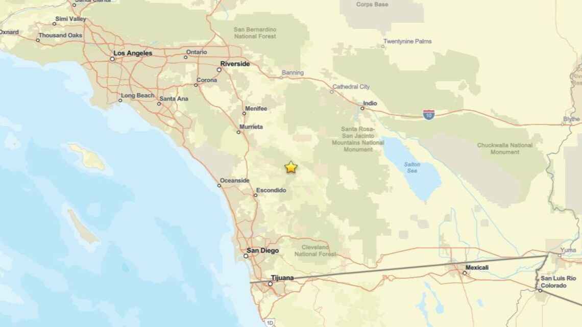 Update: 2.4 magnitude earthquake detected close to Palomar Observatory, CA on Aug. 17 