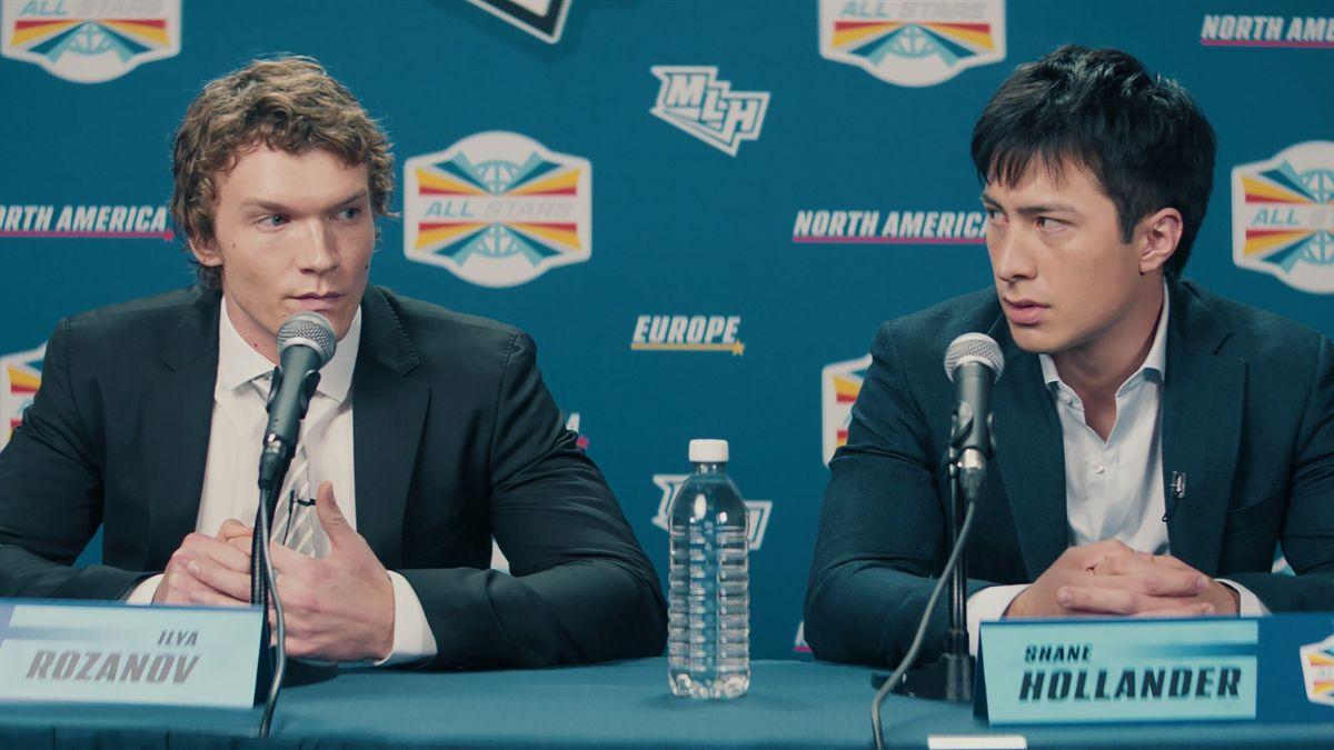 Connor Storrie and Hudson Williams in ‘Heated Rivalry’Courtesy of the Everett Collection