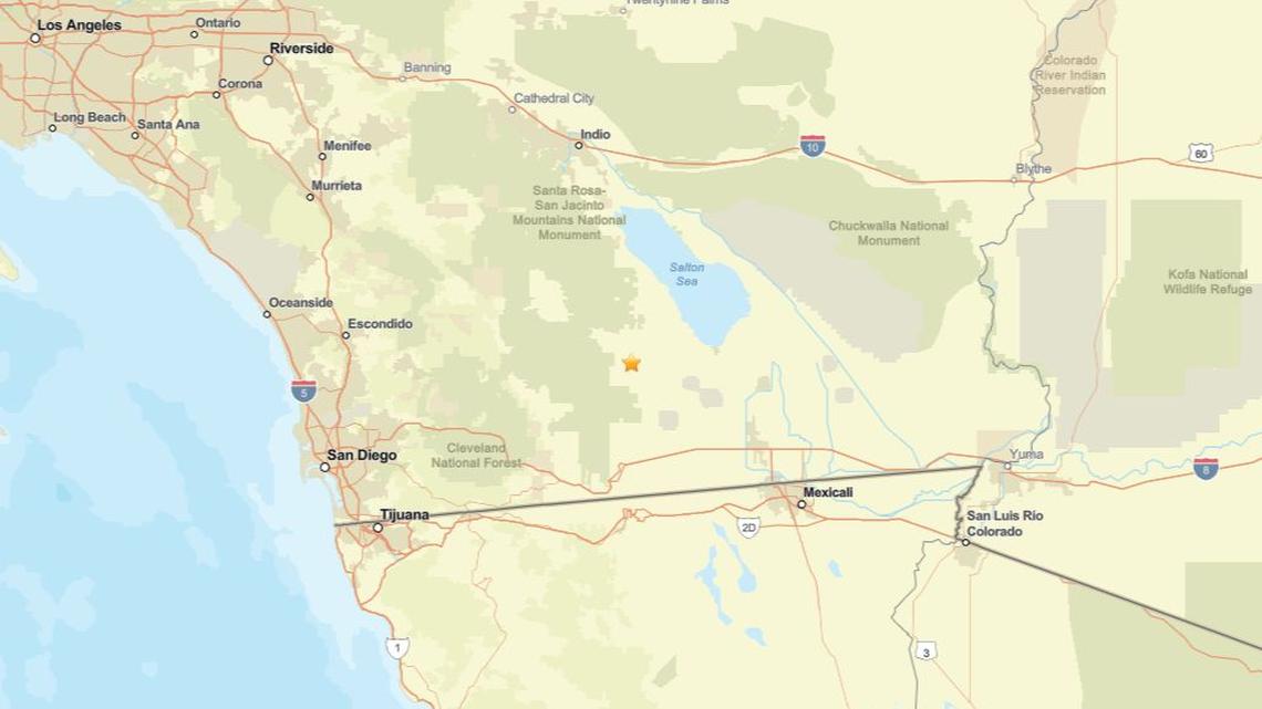 Update: May 9 - 2.3 magnitude earthquake reported close to Ocotillo Wells, CA 