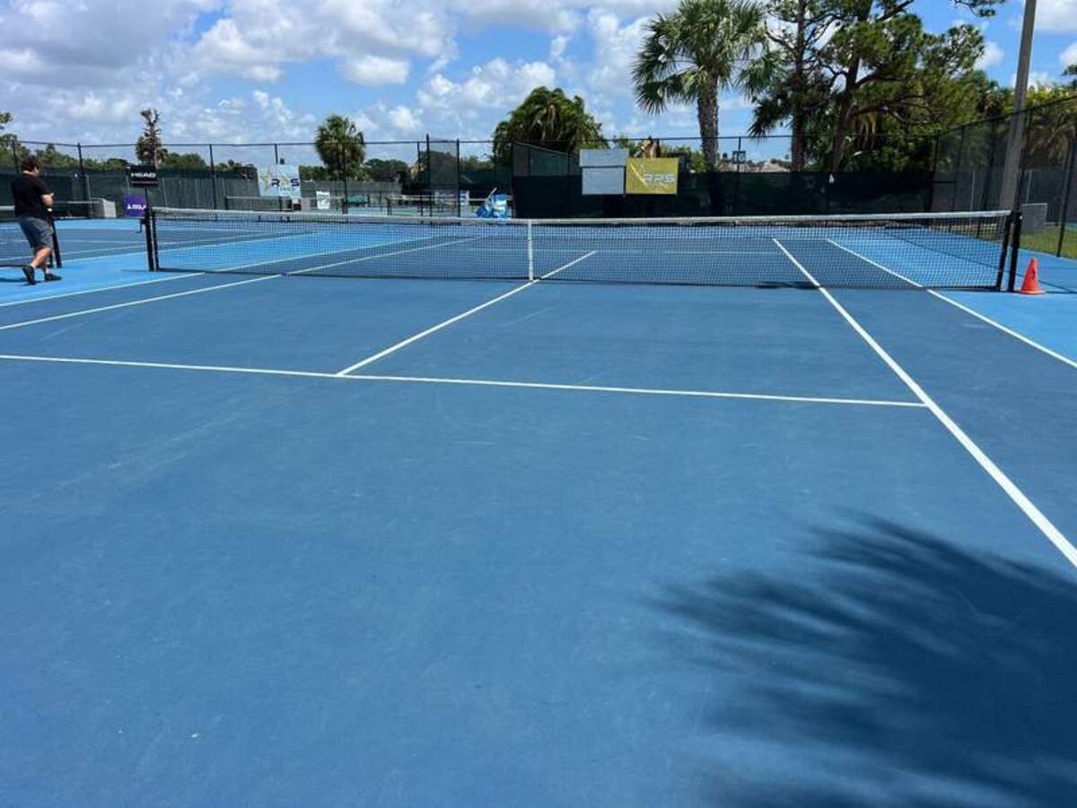  One of several pickleball courts on the property. Photo credit: Karyn Locke 