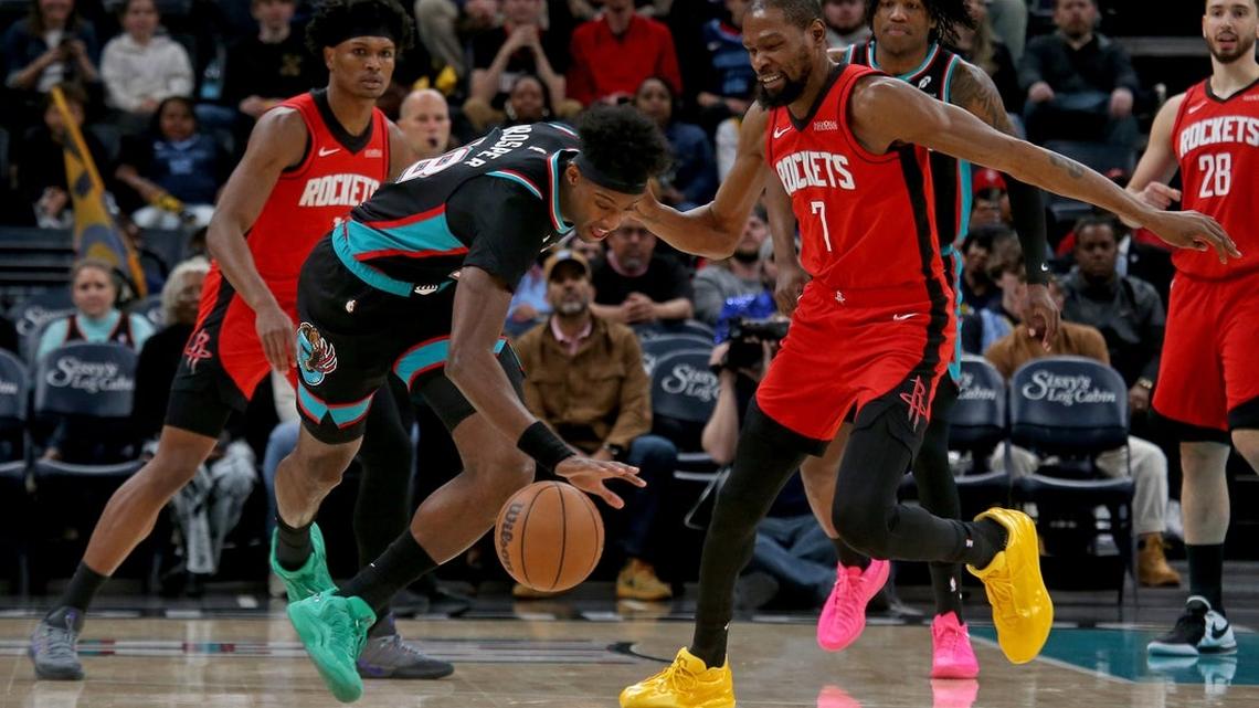 Kevin Durant, Jabari Smith Jr. push Rockets past Grizzlies 
