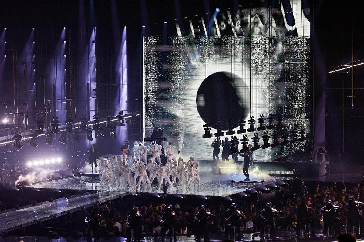 Parov Stelar performs during the dress rehearsal 2 of the Grand Final of the 2026 Eurovision Song Contest, in Vienna, Austria, May 15, 2026. REUTERS/Lisa Leutner