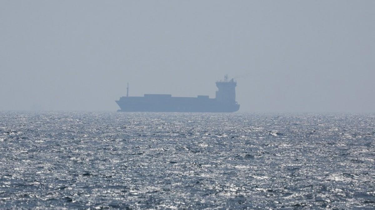 A container ship sails on the Strait of Hormuz, as seen from Ras Al Khaimah, United Arab Emirates, in June 2025. The UK’s Maritime Trade Operations said Thursday that a Honduran-flagged vessel was seized by Iran northeast of Fujairah, United Arab Emirates. File Photo by Ali Haider/EPA-EFE