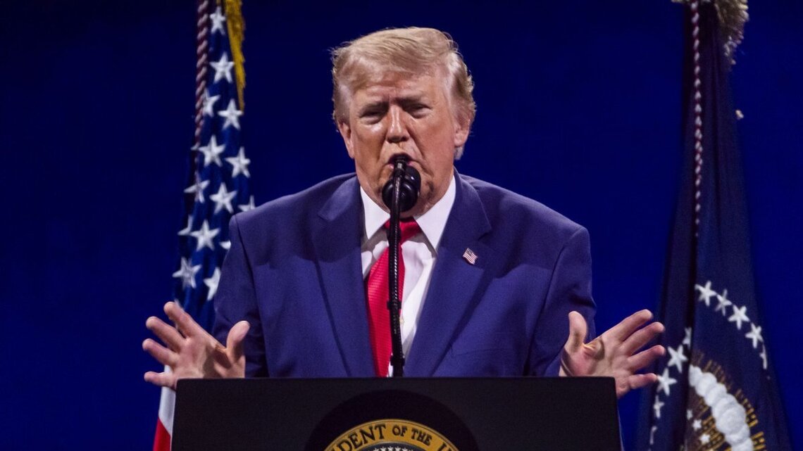 Trump hypes achievement in weather-dampened America 250 speech 