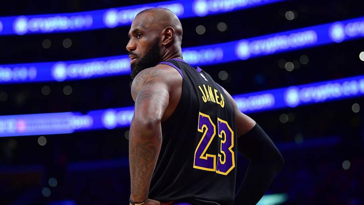  May 11, 2026; Los Angeles, California, USA; Los Angeles Lakers forward LeBron James (23) during the second half in game four of the second round of the 2026 NBA Playoffs at Crypto.com Arena. Mandatory Credit: Gary A. Vasquez-Imagn Images | Gary A. Vasquez-Imagn Images 