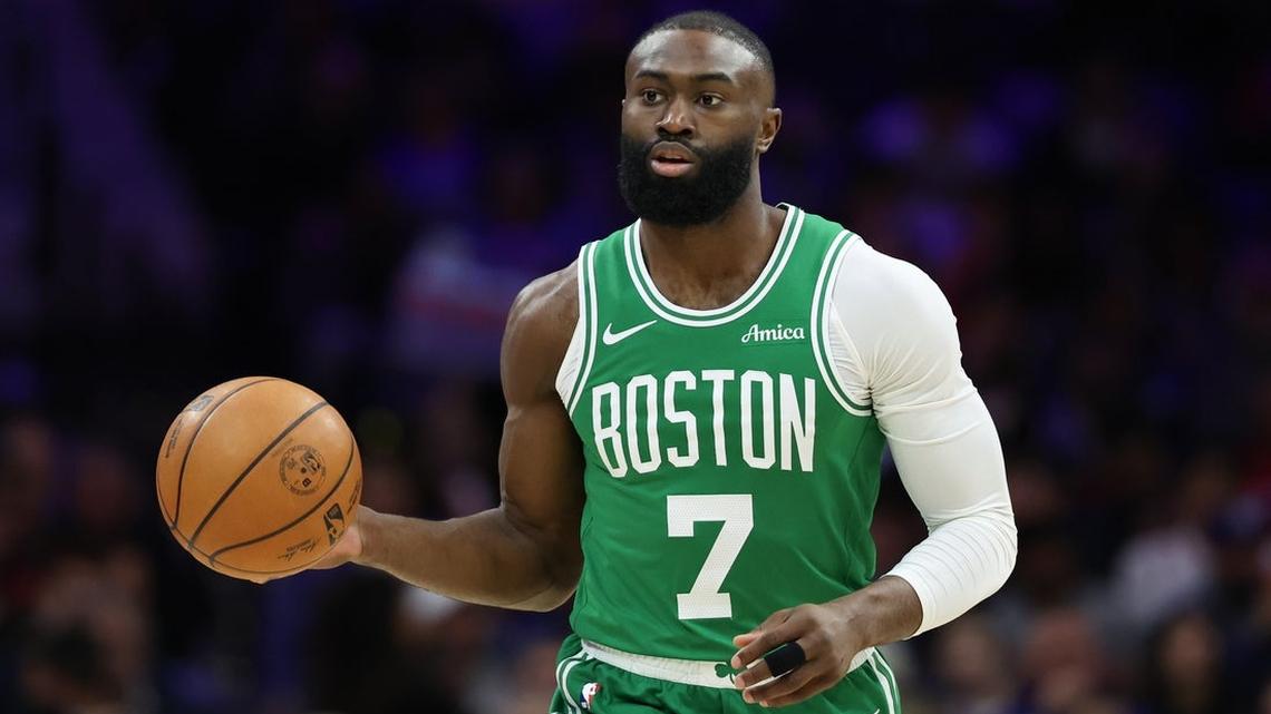 Celtics' Jaylen Brown critical of refs for 'agenda,' calls out 76ers' Joel Embiid 