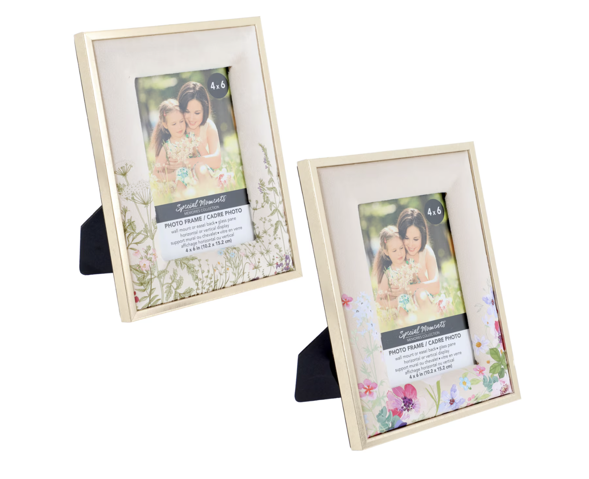 Floral photo frameCourtesy of Dollar Tree