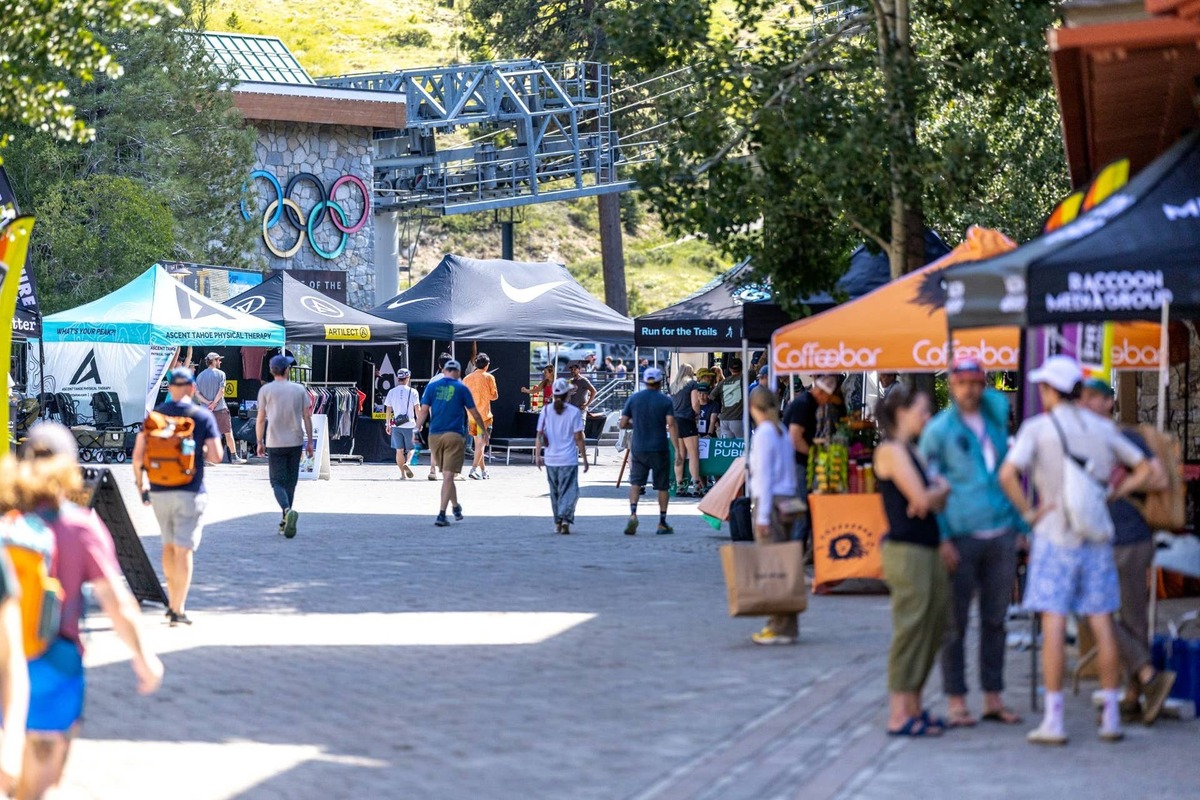  The TrailCon vendor village.