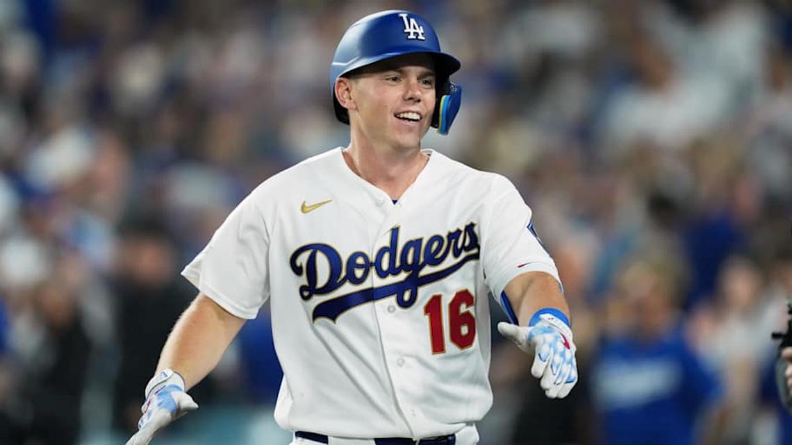  Dodgers catcher and three-time World Series champion Will Smith earns the distinction of being the No. 1 pick in our 2016 redraft. | Kirby Lee-Imagn Images 