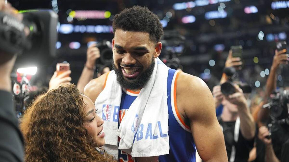  Karl-Anthony Towns has put himself in the NBA Finals MVP conversation with his performances in Games 1 and 2. | Scott Wachter-Imagn Images 
