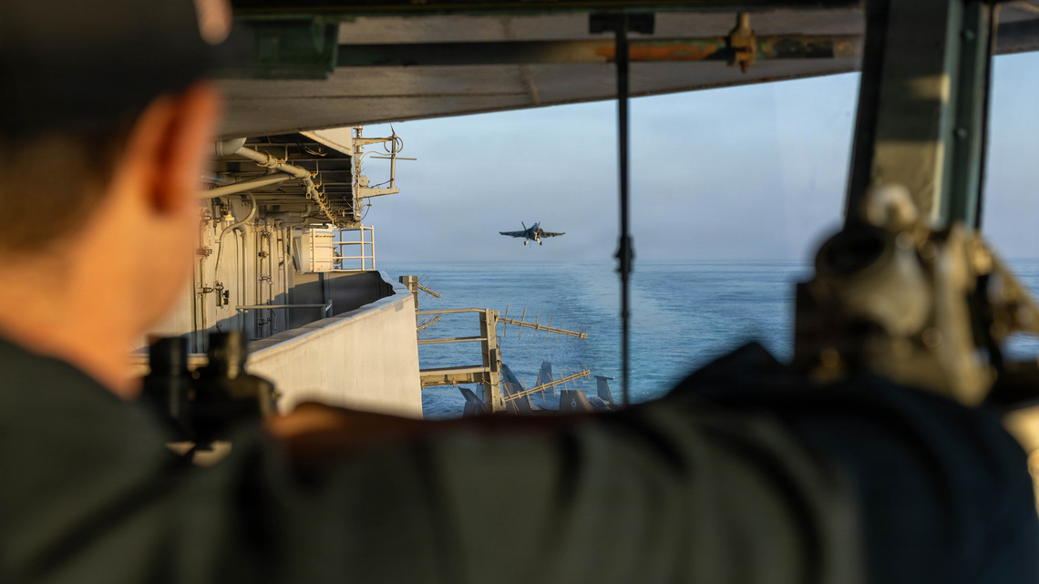 Father of USS Abraham Lincoln Sailor Criticizes Trump's Iran ‘Forever War' 