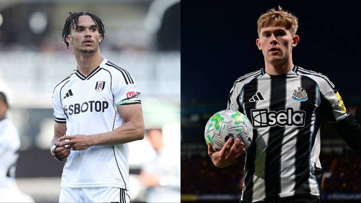  Antonee Robinson (left) and Lewis Hall are at the top of United's transfer radar. | Rob Newell/CameraSport/Getty Images, Serena Taylor/Newcastle United/Getty Images 