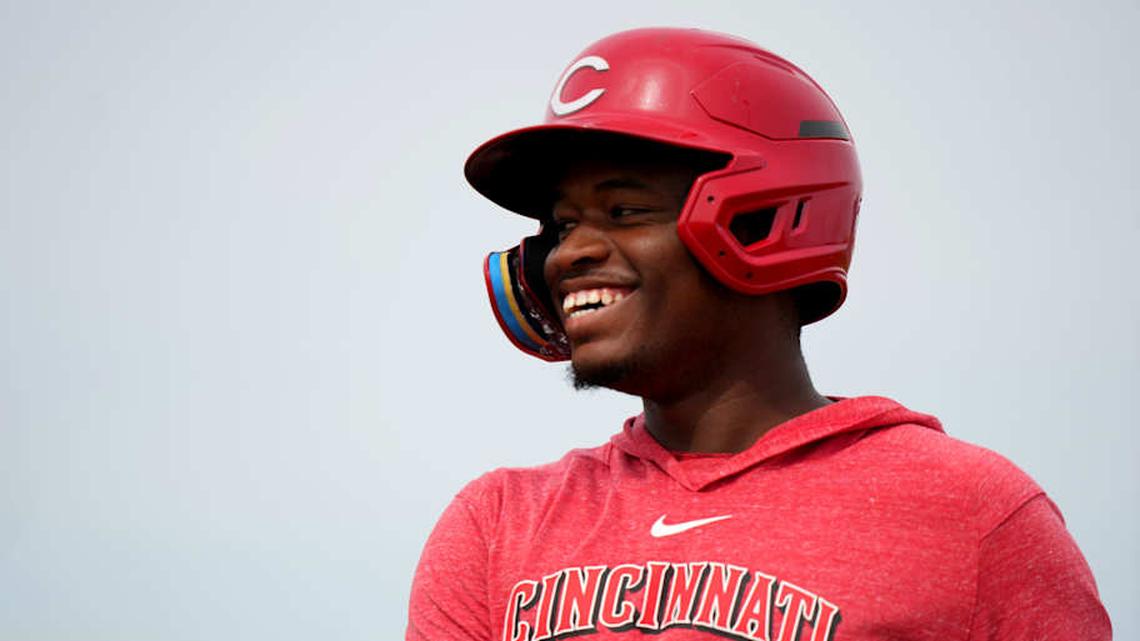  Cincinnati Reds minor league player Cam Collier serves as a baserunner during rundown drills during spring training workouts, Friday, Feb. 23, 2024, at the team s spring training facility in Goodyear, Ariz. | Kareem Elgazzar/The Enquirer / USA TODAY NETWORK 